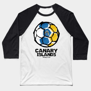 Canary Islands Football Country Flag Baseball T-Shirt